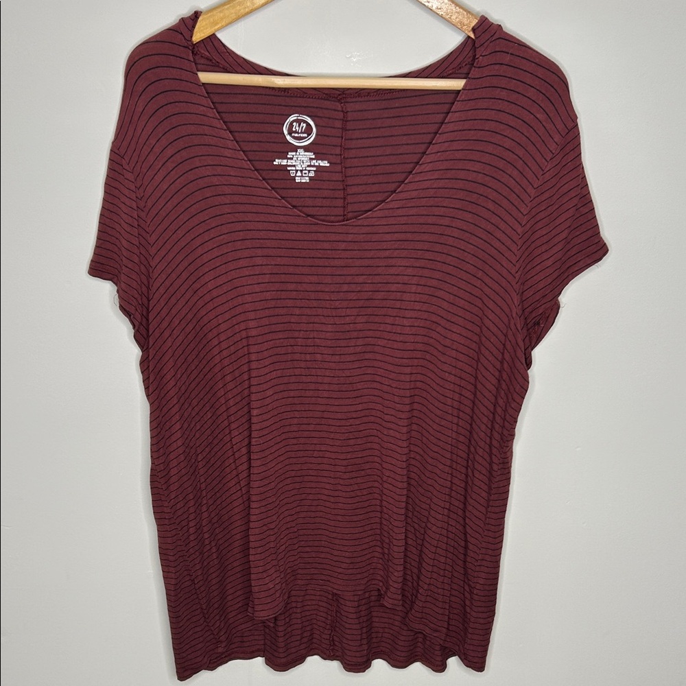 Maurices Striped Rayon Top